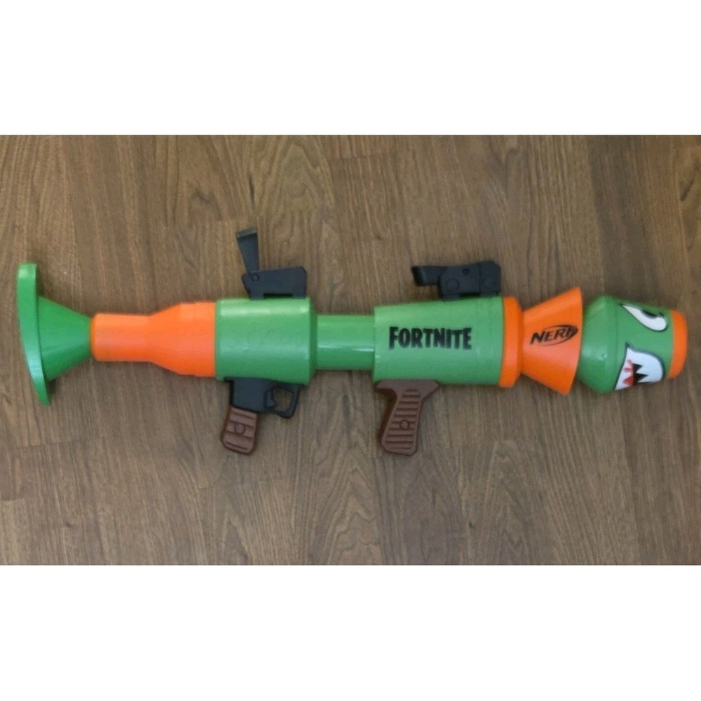 NERF Fortnite RL Blaster Foam Dart Rocket Launcher Gun Green No Ammo Bazooka